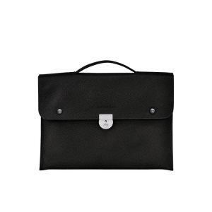 Aktówki Longchamp Briefcase S Skórzane Czarne | 3682-UATZQ
