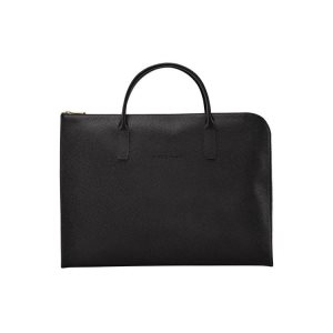 Aktówki Longchamp Briefcase S Skórzane Czarne | 8370-CFGAP