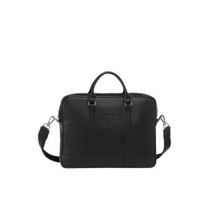 Aktówki Longchamp Briefcase Xs Skórzane Czarne | 8473-KNLMD
