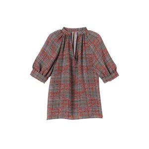 Bluzka Longchamp Syntetyczna Fibres Czerwone | 0135-CNLJO