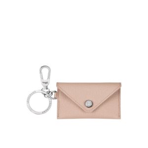 Breloczki Longchamp Envelope Ring Hawthorn Skórzane Różowe | 2081-XRUQN