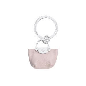 Breloczki Longchamp Pliage Skórzane Różowe | 2783-MXIVW