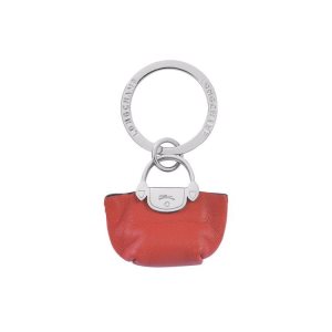 Breloczki Longchamp Pliage Terracotta Skórzane Pomarańczowe | 2457-QUPVZ