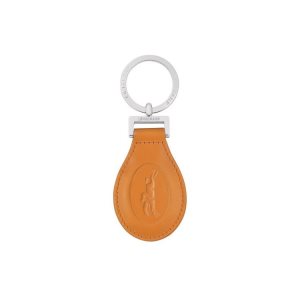 Breloczki Longchamp Saffron Skórzane Pomarańczowe | 6852-DPGEX