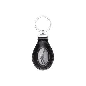 Breloczki Longchamp Skórzane Czarne | 8251-NMOJD