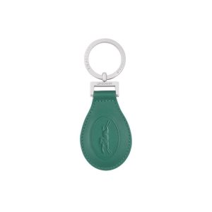 Breloczki Longchamp Skórzane Szare Zielone | 4395-OJZBH