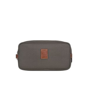 Kosmetyczki Longchamp Płócienne Brązowe | 4097-DQEFK