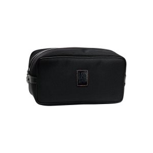 Kosmetyczki Longchamp Płócienne Czarne | 5140-EUYOJ