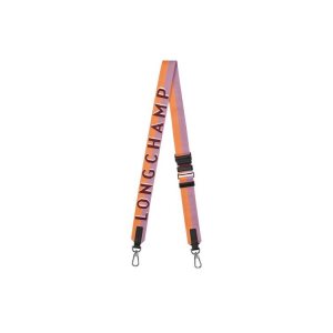 Pasek Łańcuszkowy Longchamp Adjustable Płócienne Bordowe | 4657-WRSOH