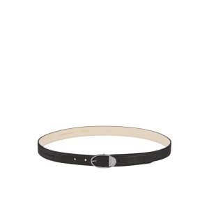 Paski Longchamp Skórzane Czarne | 3750-NKUPX
