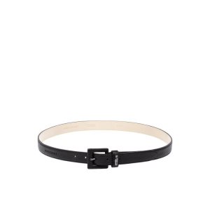 Paski Longchamp Skórzane Czarne | 4860-MAZHR