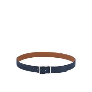Paski Longchamp Skórzane Granatowe | 3480-BDXNC