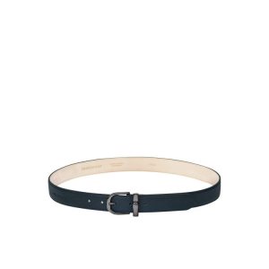 Paski Longchamp Skórzane Granatowe | 4095-NYZBR