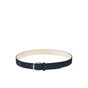 Paski Longchamp Skórzane Granatowe | 6071-ZKPCT