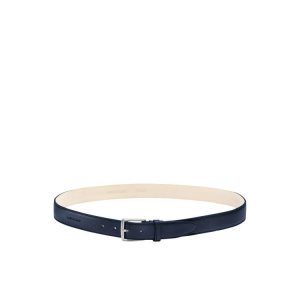 Paski Longchamp Skórzane Granatowe | 8302-ITMRW