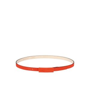 Paski Longchamp Skórzane Pomarańczowe | 1357-HQGFU