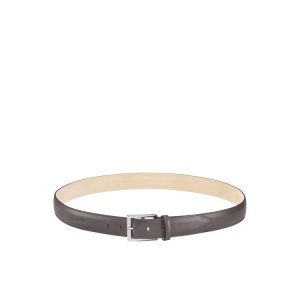 Paski Longchamp Skórzane Szare | 3509-JZWMS