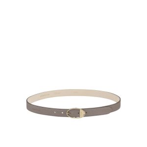 Paski Longchamp Skórzane Szare Brązowe | 5178-XHVKD