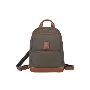 Plecaki Longchamp Płócienne Brązowe | 6850-OJWBP
