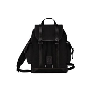 Plecaki Longchamp Płócienne Czarne | 3564-ZWRIV
