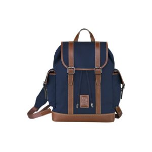 Plecaki Longchamp Płócienne Niebieskie | 5408-DRBAL