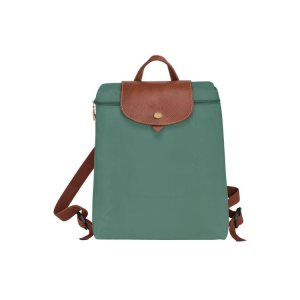 Plecaki Longchamp Recycled canvas Szare Zielone | 0965-DRPBN