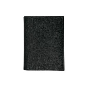 Portfele Longchamp Skórzane Czarne | 8413-NEDLR