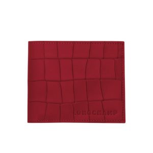 Portfele Longchamp Skórzane Czerwone | 5310-LNZYX