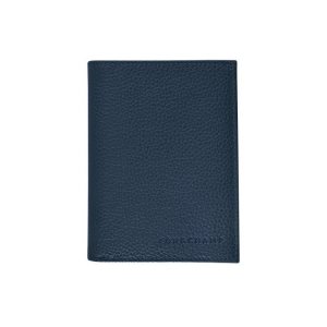 Portfele Longchamp Skórzane Granatowe | 0824-QOJGA