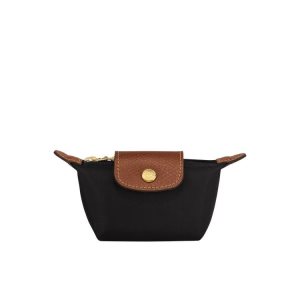 Posiadacz Karty Longchamp Recycled canvas Czarne | 1264-VSGEN