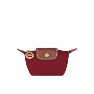 Posiadacz Karty Longchamp Recycled canvas Czerwone | 1405-LCSXI
