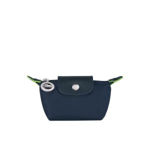 Posiadacz Karty Longchamp Recycled canvas Granatowe | 3076-EQWAO