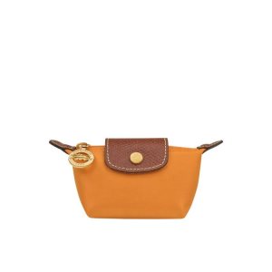 Posiadacz Karty Longchamp Saffron Recycled canvas Pomarańczowe | 1502-DNOPX