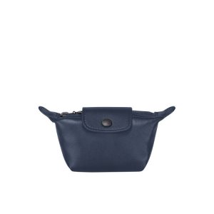 Posiadacz Karty Longchamp Skórzane Granatowe | 1893-GRBPY