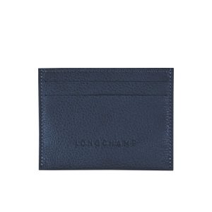 Posiadacz Karty Longchamp Skórzane Granatowe | 5239-LCKQX