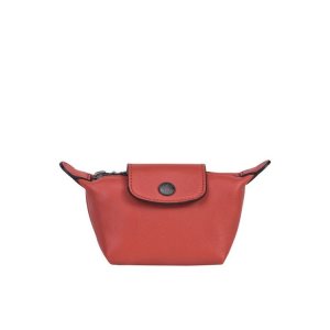 Posiadacz Karty Longchamp Terracotta Skórzane Pomarańczowe | 6430-ZSWXM