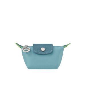 Posiadacz Karty Longchamp Thunderstorm Recycled canvas Niebieskie | 5140-TSHQW