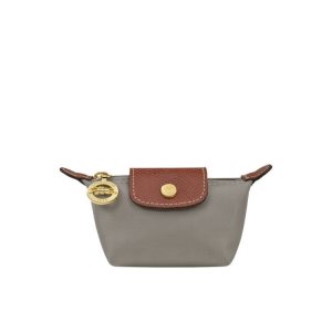 Posiadacz Karty Longchamp Turtledove Recycled canvas Szare | 7941-OJKDY