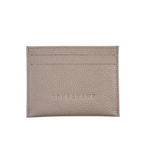 Posiadacz Karty Longchamp Turtledove Skórzane Szare | 3860-JDAKP