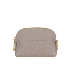 Posiadacz Karty Longchamp Turtledove Skórzane Szare | 6028-WORFX