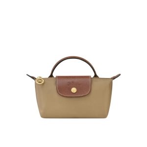 Pouches Longchamp Pouch With Desert Recycled canvas Khaki | 4108-QVFTU
