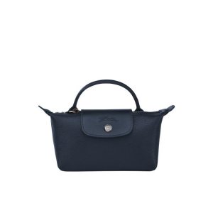 Pouches Longchamp Pouch With Płócienne Granatowe | 4815-QBIWD
