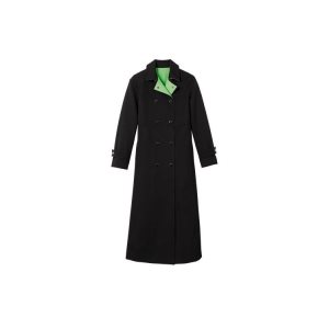 Płaszcze Longchamp Trench Bawełniane Czarne | 1098-XLANI