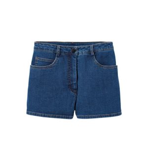 Spodnie Longchamp Shorts Bawełniane Niebieskie | 0792-HMDOT