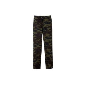 Spodnie Longchamp Trousers Bawełniane Khaki | 8136-RJEQZ