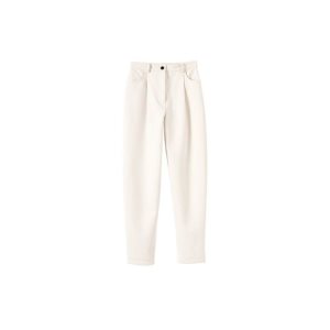 Spodnie Longchamp Trousers Ecru Bawełniane Beżowe | 4961-EQTZN