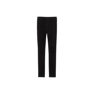 Spodnie Longchamp Trousers Skórzane Czarne | 7150-BUNRZ