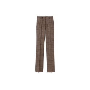 Spodnie Longchamp Trousers Wełna Brązowe | 6941-EBAMJ