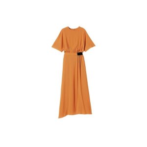 Spódnice Longchamp Long Saffron Wełna Pomarańczowe | 8940-CIJVX