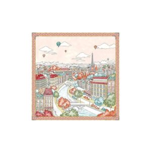 Szaliki Longchamp Scarf 90 Silk Pomarańczowe | 4703-OQJHR